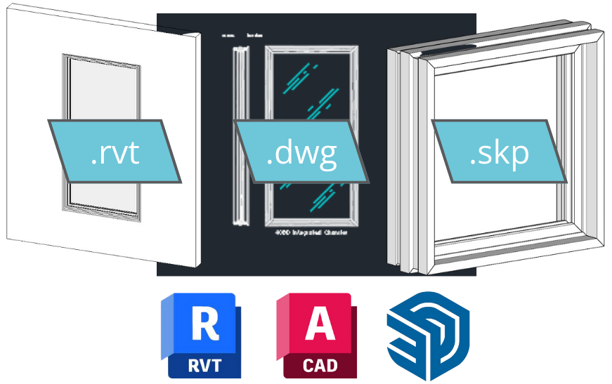 Download Revit, Sketchup, and CAD Files from Integrated Window Systems